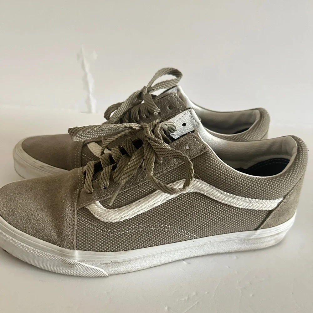 Vans Men's Taupe Canvas Sneakers Like New